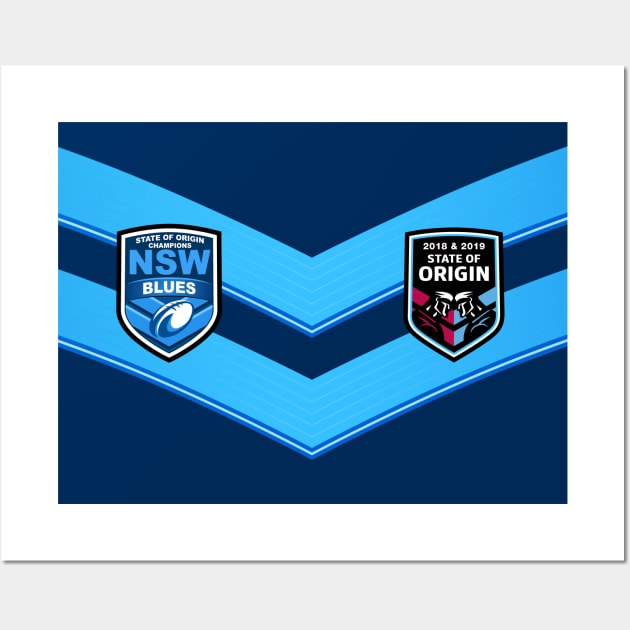 NSW Blues State of Origin 2019 Winners Wall Art by GEEKsomniac